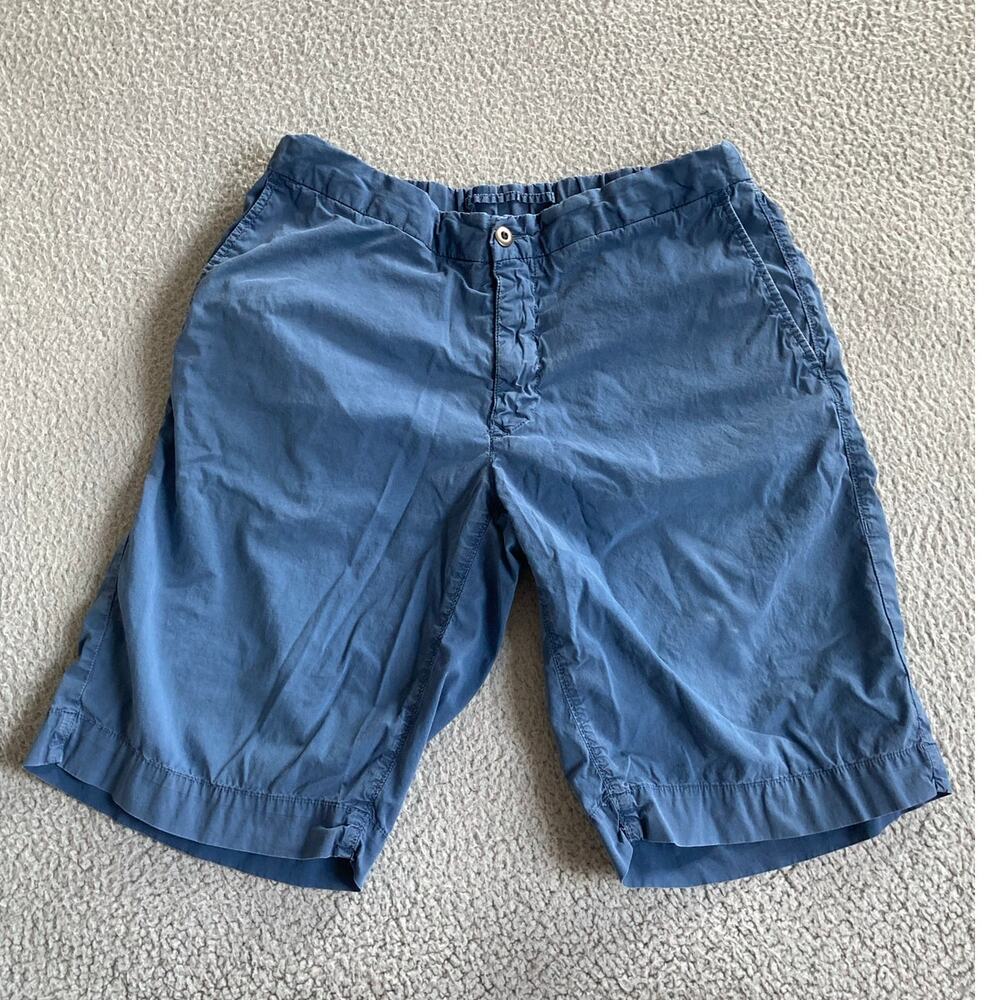 Incotex Blue Men’s Flat Front Shorts